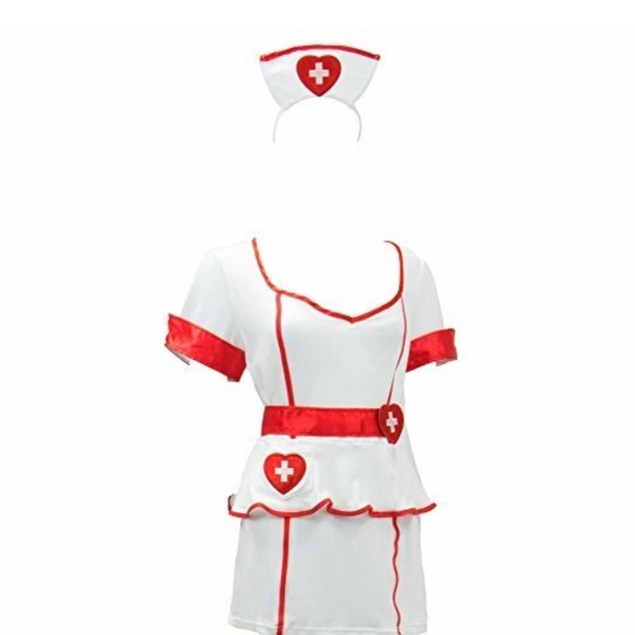 Boo Inc. Naughty Nurse Role Play Women's Halloween Dress Costume Sz Large - Picture 3 of 10
